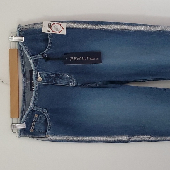 New! Revolt Blue Jeans sz 7 - Picture 8 of 11